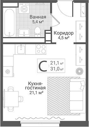 Планировка Руднева, 15
