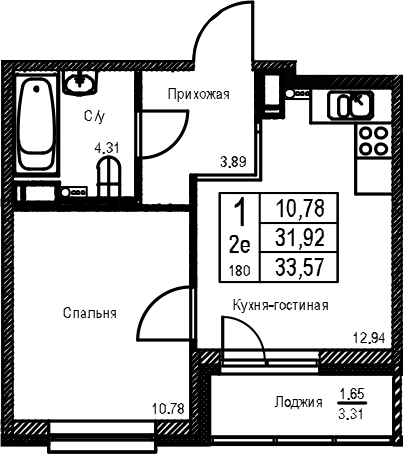 Планировка ID Kudrovo II