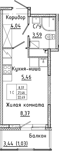 Планировка Аквилон Янино