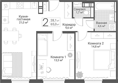 Планировка Руднева, 15