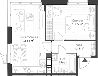 Планировка ВЕРЕН НОРТ Cертолово