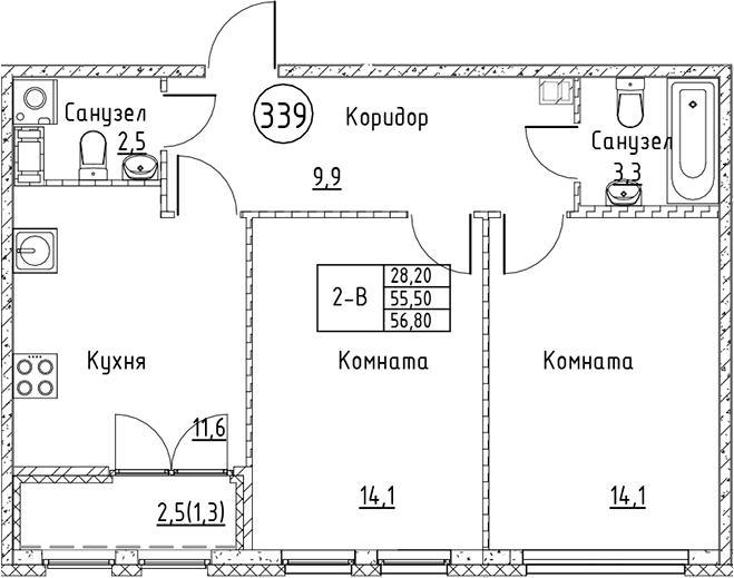 Планировка Кронунг Юг