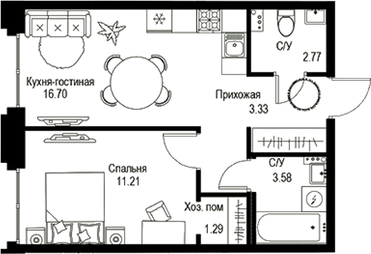 Планировка · ID Petrogradskaya