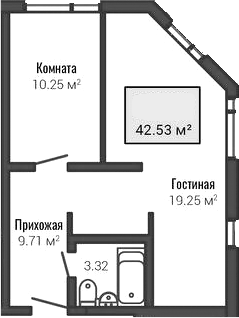 Планировка · Лайф Апарт Октябрьская