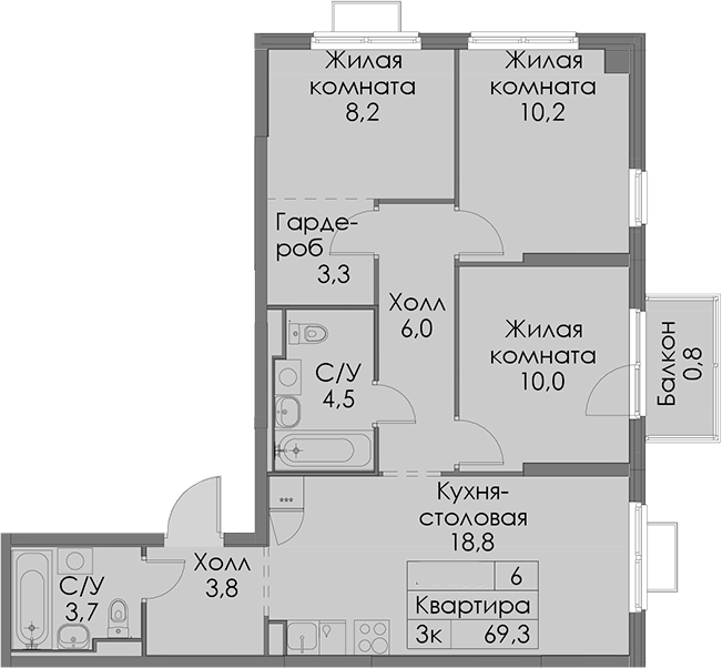 Планировка Янинский лес