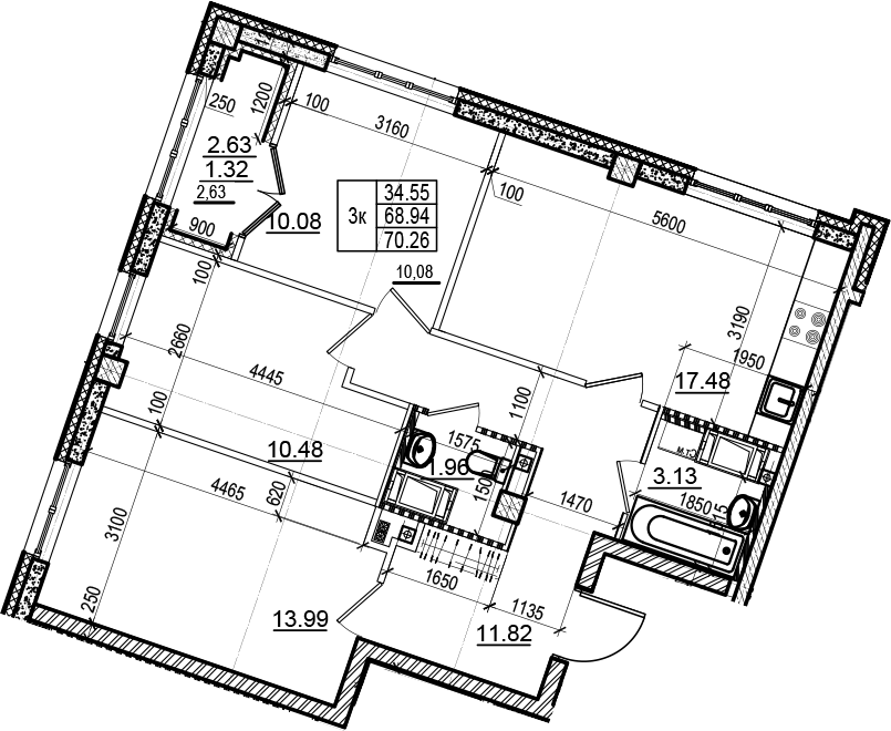 Планировка Neva Residence