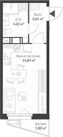 Планировка ВЕРЕН НОРТ Cертолово