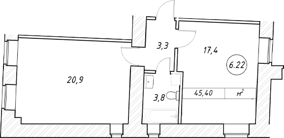 Планировка пр-кт Обуховской Обороны, 42 к2
