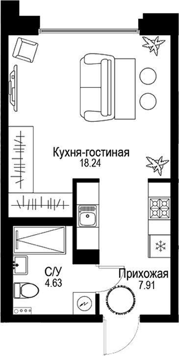 Планировка ID Petrogradskaya