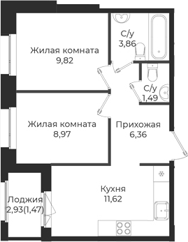 Планировка Новатория