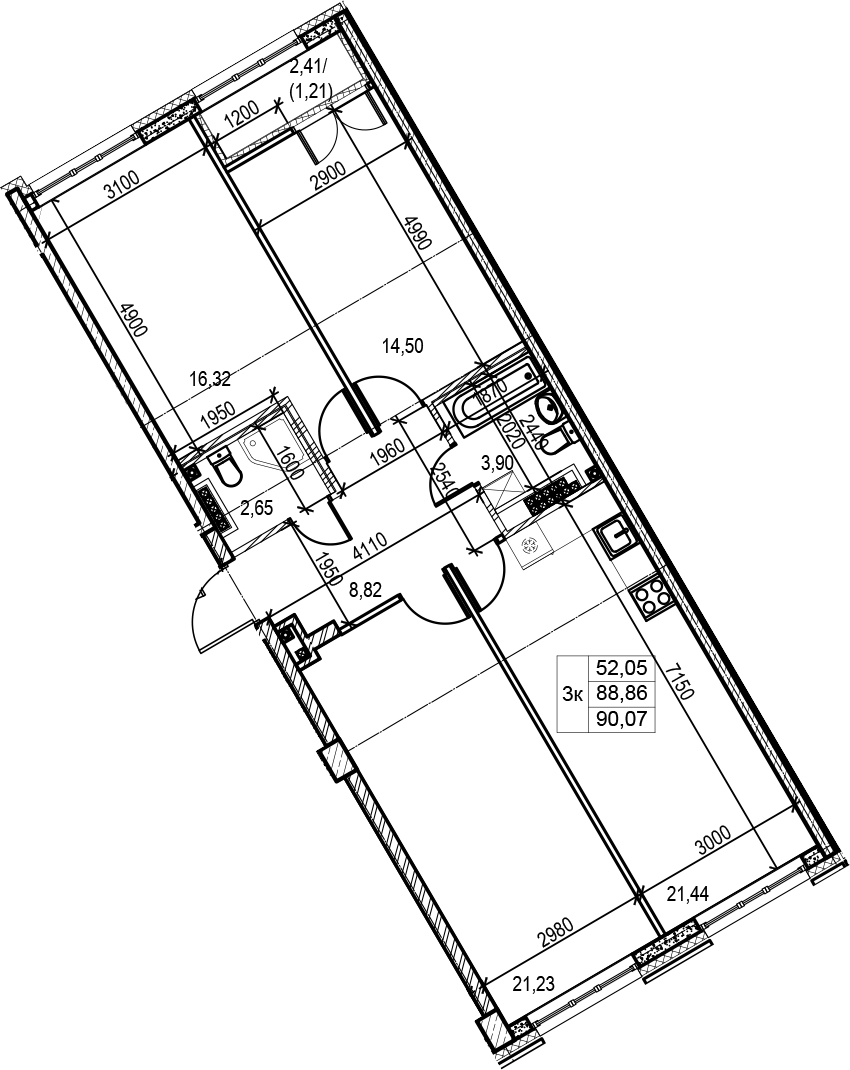 Планировка Neva Residence