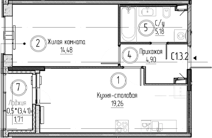 Планировка Аквилон Верба