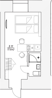 Планировка Апарт-отель 3* в Петровском пер., 4