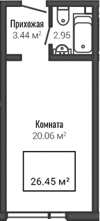 Планировка · Лайф Апарт Октябрьская