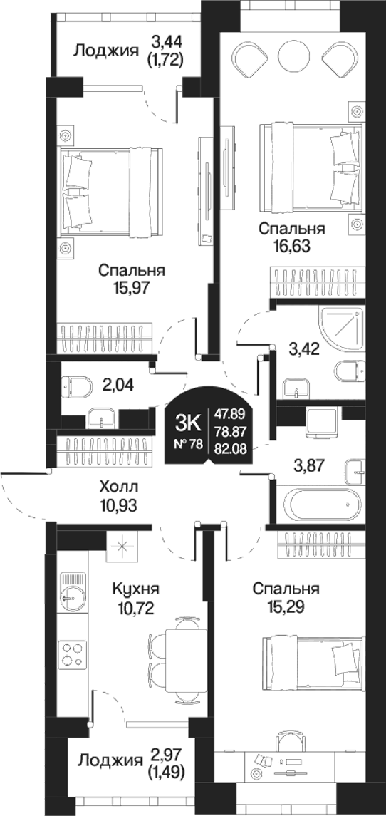 Планировка Охтинские высоты