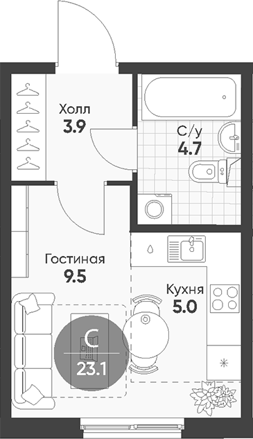 Планировка Клюква.Парк