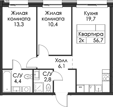 Планировка Шкиперский 19