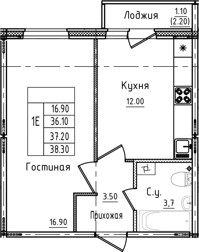Планировка Дуэт