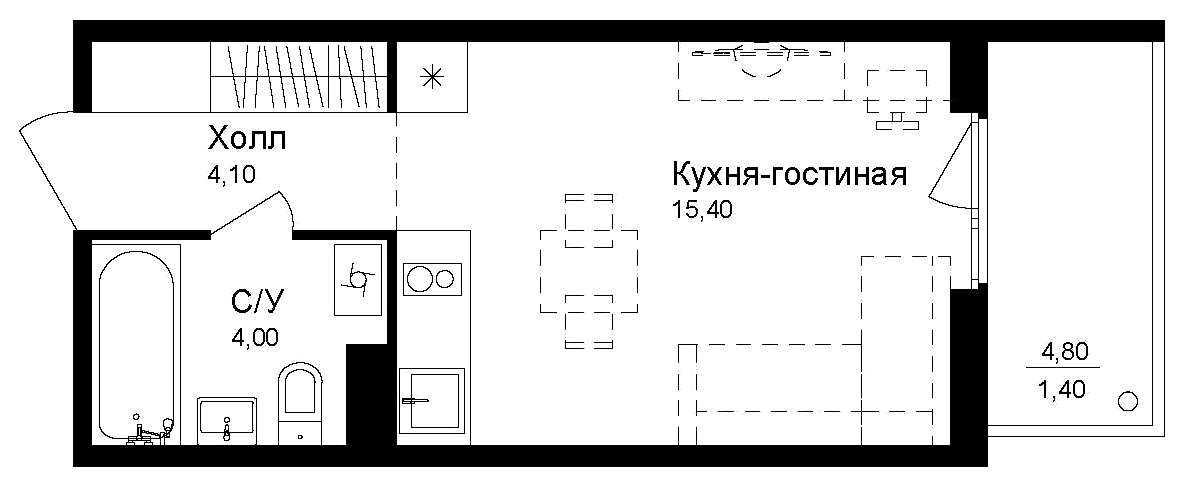 Планировка Эко квартал Новая Дубровка