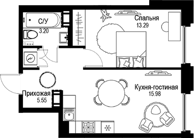 Планировка · ID Petrogradskaya
