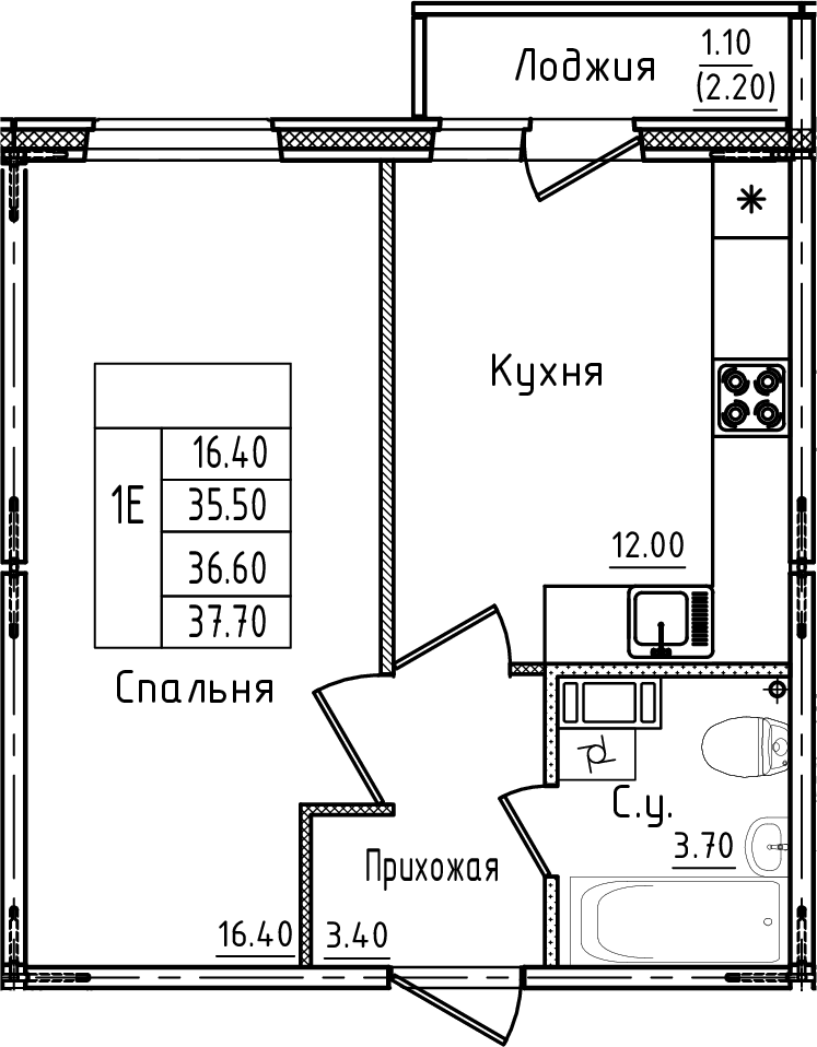 Планировка Дуэт