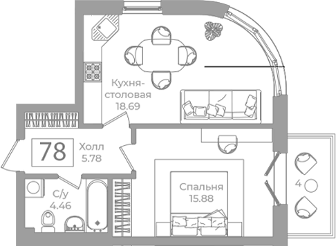 Планировка Фонтанка 130