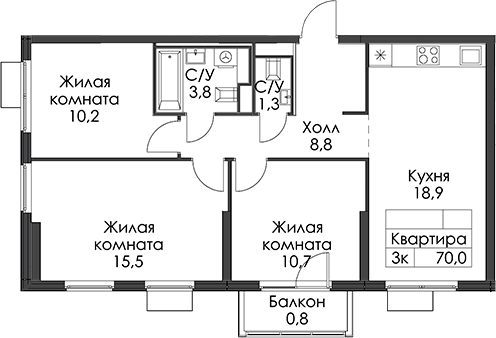 Планировка Заречный парк