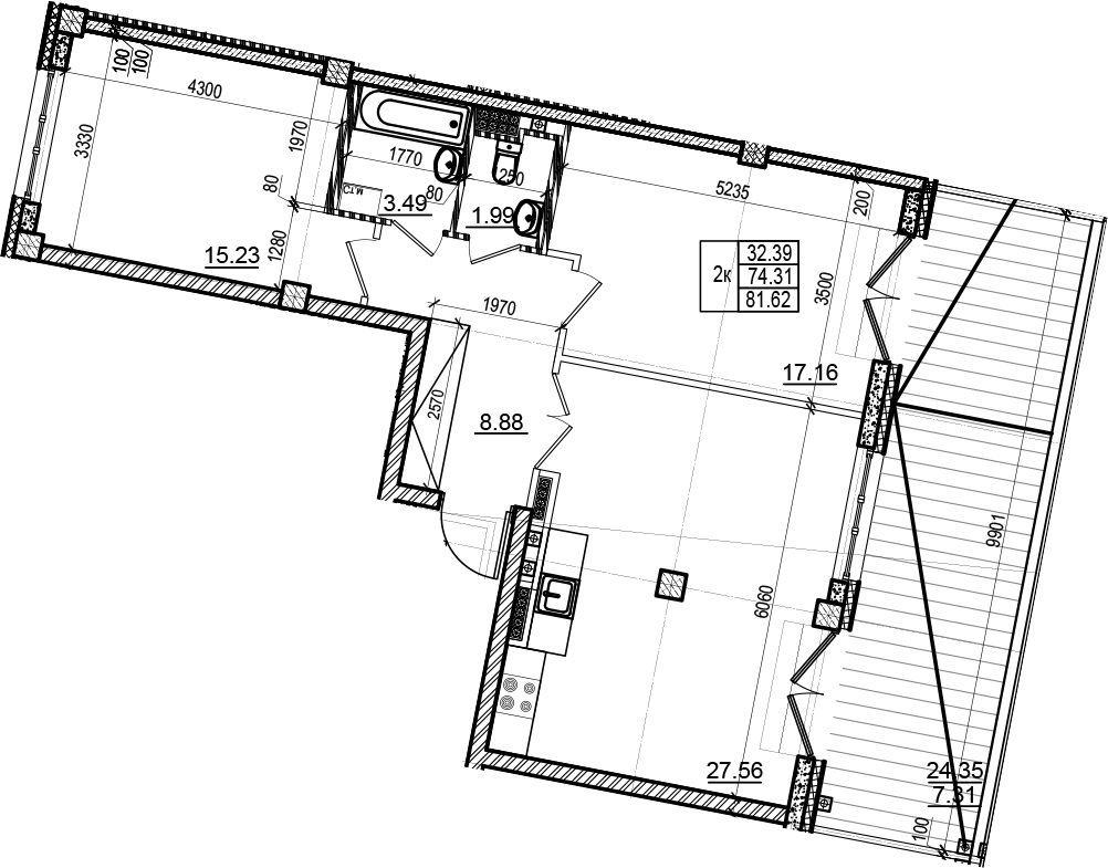 Планировка Neva Residence