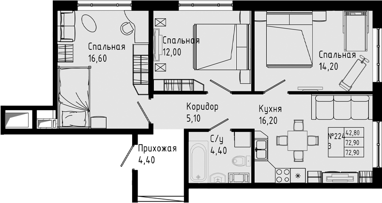 Планировка PIXEL