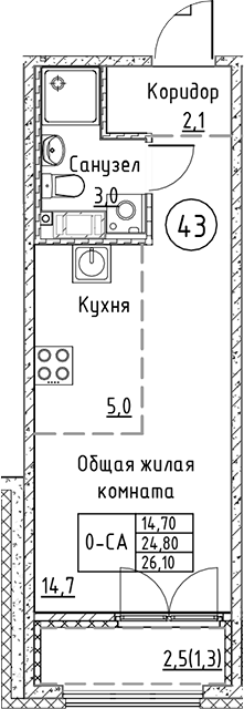 Планировка Кронунг Юг