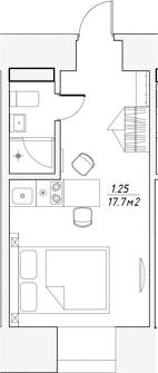 Планировка Апарт-отель 3* в Петровском пер., 4