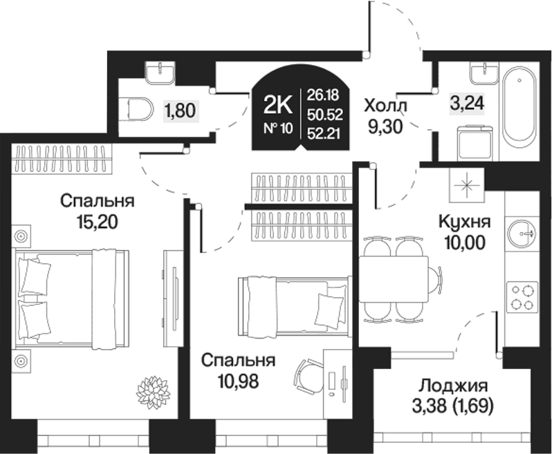 Планировка Охтинские высоты