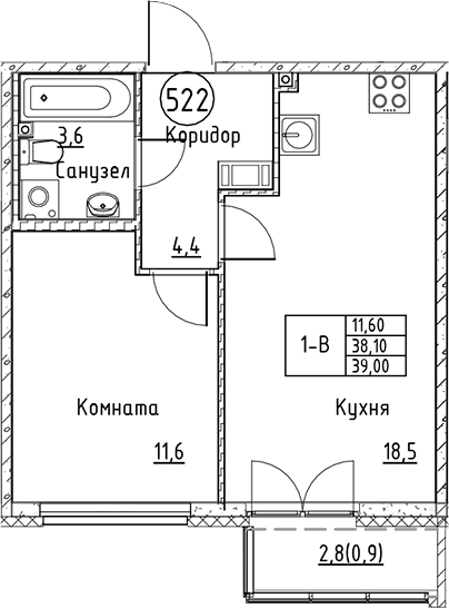 Планировка Кронунг Юг