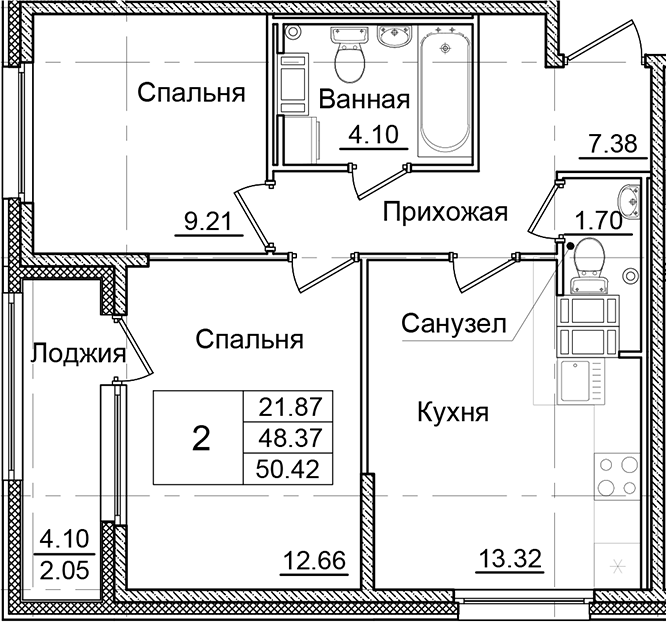 Планировка Квартал Заречье