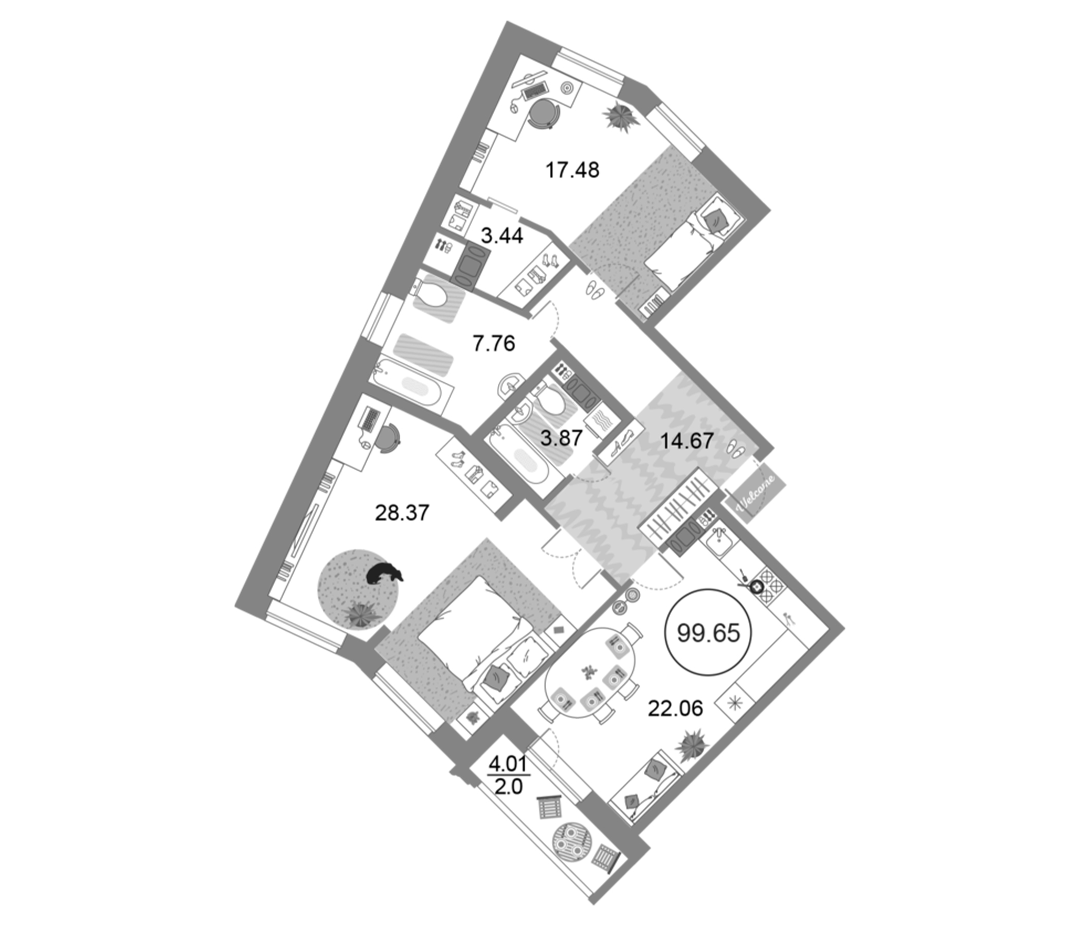 Планировка Modum