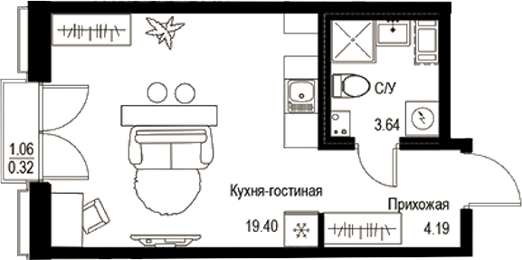Планировка ID Petrogradskaya