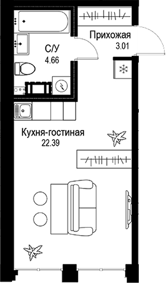 Планировка ID Petrogradskaya