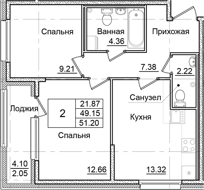 Планировка Квартал Заречье