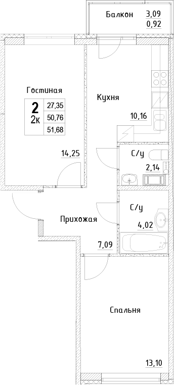 Планировка · ID Kudrovo II