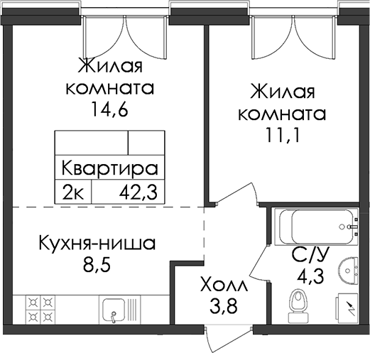 Планировка · Лермонтовский 54