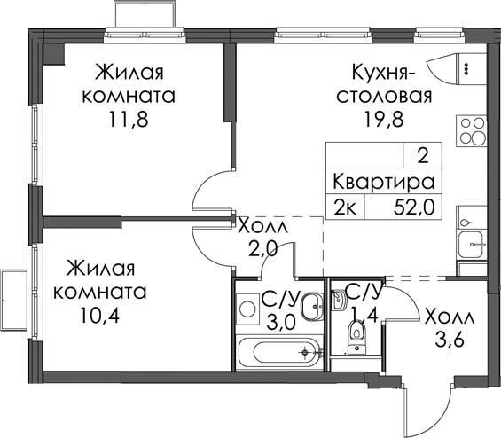 Планировка Янинский лес