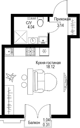 Планировка · ID Petrogradskaya