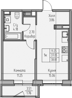 Планировка Юнтолово