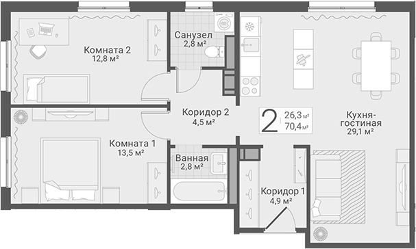 Планировка Руднева, 15