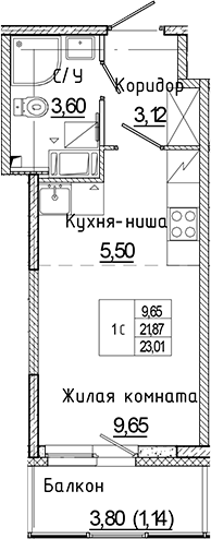 Планировка Аквилон Янино
