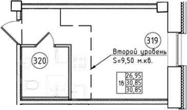 Планировка Апарт-отель Фомин