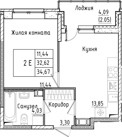 Планировка Аквилон РекаПарк