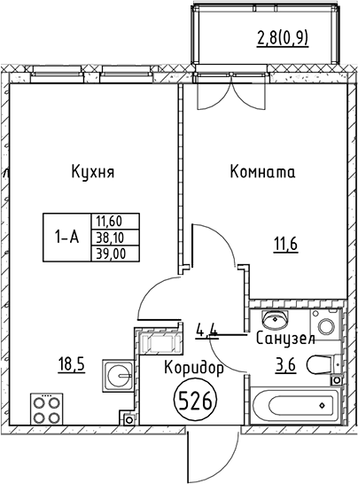 Планировка · Кронунг Юг