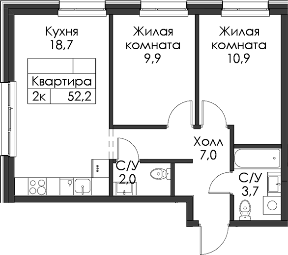 Планировка Шкиперский 19