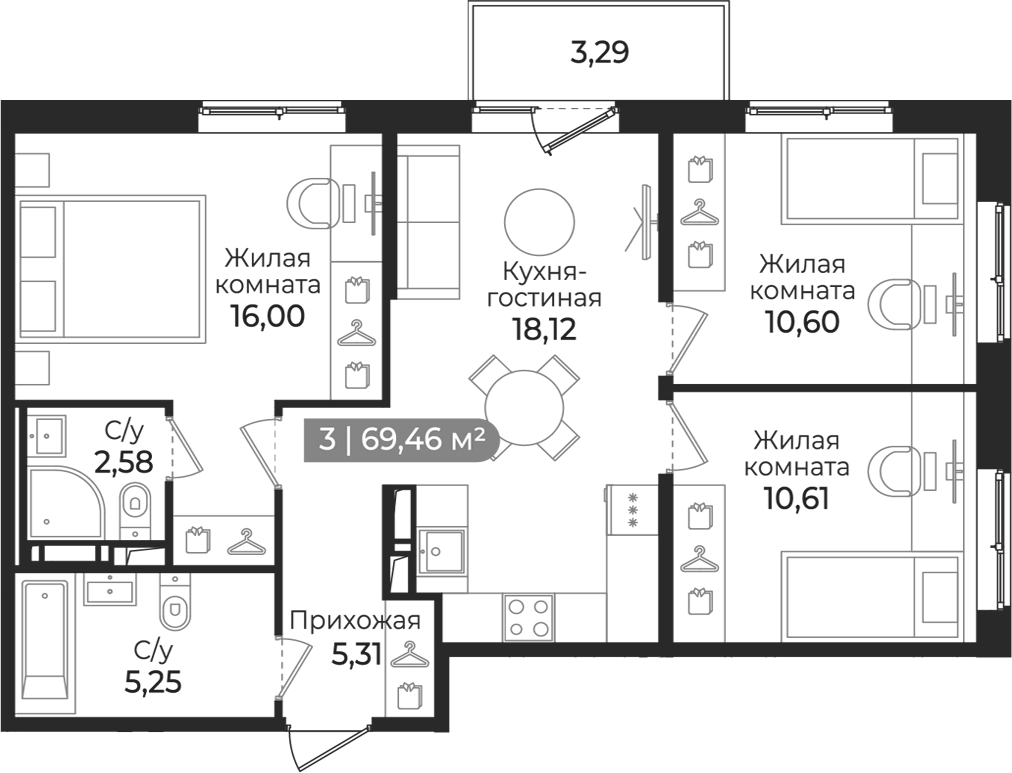 Планировка Квинта